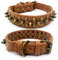 INOOMP Verstellbares Hundehalsband Mit Nieten Und Rundem Nageldesign Stilvolles Personalisiertes Halsband Größe XL