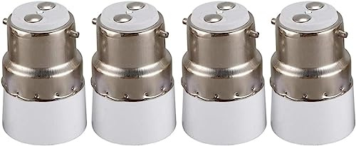 EFARMA Convertitore Presa, Base Lampadina AC 220 V B22 a E14 Portalampada portalampada 4 Pezzi
