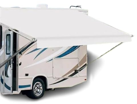 Wohnmobil-Markisen-Set, Outdoor-Camping, Seitenüberdachung, UV-beständig, regendicht, Weiß, 3 m x 2,5 m