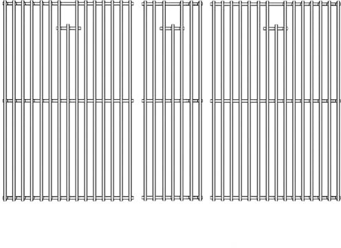 GEDLIRE 17 Inch Stainless Steel Cooking Grate for Home Depot Nexgrill 4 Burner 720-0830H, 720-0830D, 720-0783E, 720-0783C, BBQ Grids Grill Grates Replacement Parts for Kenmore Uniflame, Set of 2