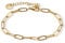 Seodore Paperclip Gold Bracelet for Women, 18K Gold Bracelets with Extender and Travel Pouch, Anti-Tarnish Waterproof Jewellery for Sport, Gym, and Swimming (18K Yellow Gold)