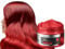 Haarwachs Temporäres Haarfarbe Wachs, Unisex Haarfärbemittel Wachs, Haartönung Temporäre Haarfarbe, Haarfarbe Wachs, Temporäre Haarwachs Farbe, Temporäre Haarfarbe, Cosplay & Halloween (Rot, 120g)