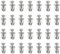 28 Pcs Hollow Door Fixings, M4*20 Silver Hollow Door Fixings Durable Hollow Wall Fixings Secure Cavity Wall Fixings Anchors and Hollow Wall Anchors Drywall Anchor for Hollow Plate