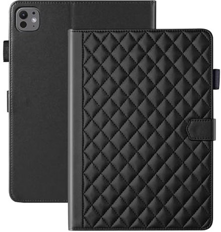 Vaitasy Custodia per iPad Pro 13 2024 (M4) 13 Pollici Hülle Business Pelle PU Tablet Cover per iPad Pro 13 2024 con Portafolio Supporto Funzione Nero