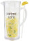 Mud Pie 63 oz 16 oz | Stirrer 10 1/2 Acrylic Pitcher Cups Set, Clear