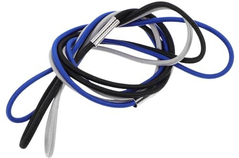 Cabilock Garbage Bag Elastic Bands and Trash Can Bands 140cm Elastic Rubber Straps Household Trash Bag Fasteners for Waste Bins of 3 for Home Storage and Dustbin Fixing