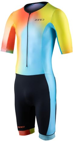 ZONE3 Herren Activate+ Kurzarm Trisuit aus 100% recycelten performance Materialien