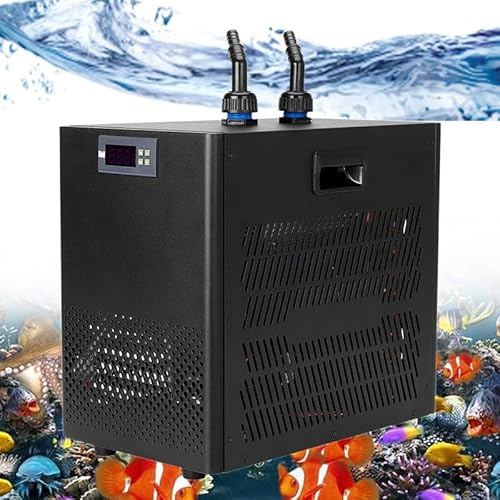 WEIMILOR 42-Gallonen-Aquarienkühler, 1/10 PS Axolotl-Kühler, spezieller Kühlkompressor mit leisem Design für Hydrokultur, Korallenriff, Süß- und Salzwassertank,160L/42bal