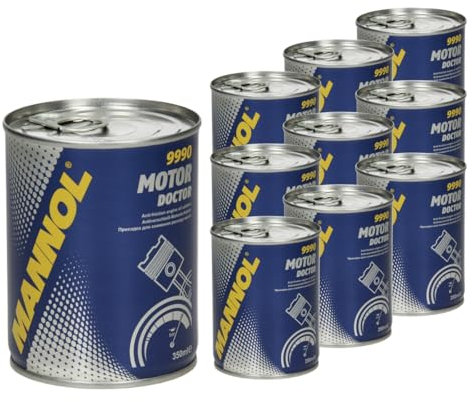 MANNOL 10 x 350 ml Original Öl Additiv 9990 Motor Doctor/Motoröladditiv Antiverschleiß Motoröl Additiv, Oil Additive, Beschichtung Motorschutz Zusatz, Motorenöl Motoren Öl