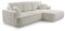FurniShop24 Ecksofa mit Schlaffunktion und praktischem Bettkasten - Gepolstertes Schlafsofa 260x168 cm mit Weichen Kissen, Eckcouch Velo Beige