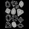 ANATTASOUL White Rhinestone Iron on Transfers Gemstone and Diamond Glitter Diamante Hotfix Patches for Clothes, Large Glitter Iron On Sequin Applique for Jeans Jacket Caps Bag T-Shirts Shoes DIY Decor