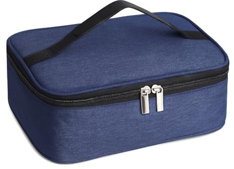 APOMOONS Kühltasche Klein 3,2L Mini Lunchtasche Faltbar Unterwegs Isoliertasche Lunch Tasche Leichte Picknicktasche Wasserdicht Thermotasche Damen und Herren für Picknick Auto Schule Arbeit Blau