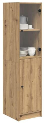 vidaXL Highboard Artisan-Eiche 35 x 37 x 142 cm Holzwerkstoff