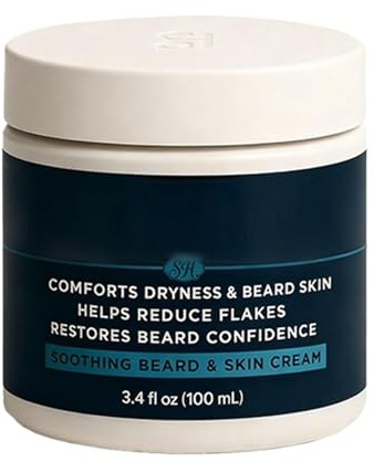 Feuchtigkeitsspendende Bartcreme | Balsam auf Basis von Pflanzenextrakten, Gesichts- und Bartpflege für Männer, für Freund, Vater, Ehemann, Geburtstag, Valentinstag, Weihnachten, Reisen, Zuhause, Bad