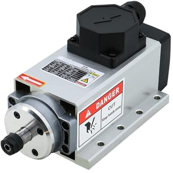 Moteur de broche refroidi par Air ER11, 1,5 kw, 110V/220V, broche de fraisage CNC, broche de gravure carrée à refroidissement par Air(110v,Termianl No Collect)