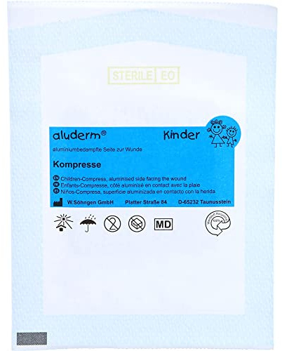 ALUDERM Kinder Kompressen 6x6 cm 1 St