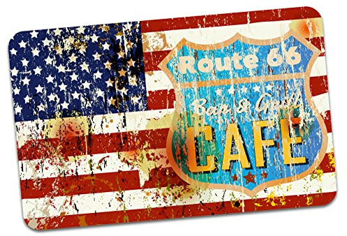 Finest Folia Retro Vintage Aufkleber Sticker Old School Ace Kult Rockabilly (#20 Stars & Stripes)