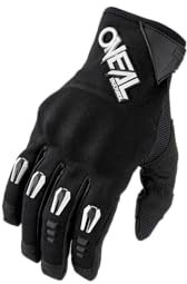 O'NEAL | Fahrrad- & Motocross-Handschuhe | MX MTB DH FR Downhill Freeride | Einteiliger, hochdichter Fingerknöchelschutz, Silikonaufdruck | Hardwear Glove | Erwachsene | Schwarz | Größe L