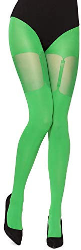 Merry Style Medias Pantys con Estampado Lencería Mujer MS 260 40 DEN(Erba, L)