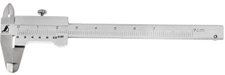 RK-HYTQWR Mini Vernier Caliper 0-70 Mm Calibre Pocket Maquinista métrico endurecido Inoxidable, Calibre Vernier de Acero Inoxidable