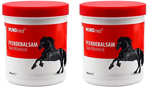 HAC24 2er Set Pferdebalsam 500ml Massagegel Wärmend Stark bei Gelenkbeschwerden, Rückenverspannungen und Muskelkater