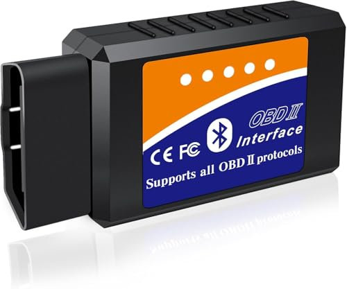 ELM327-OBD2 Bluetooth - Diagnostic OBDII Auto Universel 2025 | Lisez & Effacez Les Codes Erreurs en 4 Min | Compatible Tous Véhicules, Android & iPhone | Valise OBDII