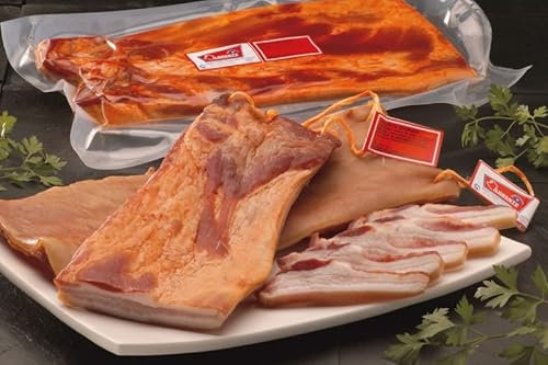 Carnicería Premium Cosecha Privada - Envío 24 h - Chuletón, Lomo, Solomillo, Entrecot, Buey, Lechazo, Cochinillo, Hamburguesas - Carne Fresco (Torreznos de Soria, 1,7 kg aprox)