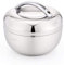 VIXPET Lonchera térmica de boca ancha de acero inoxidable para alimentos, contenedor de sopa para trabajo, termo de acero inoxidable para alimentos calientes, plata, 1.0L-1.3L