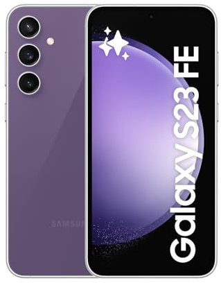 Samsung Galaxy S23 FE 5G 128GB Speicher 8GB ROM AI Smartphone Android 15, 4.500mAh Akku, Smartphone ohne Vertrag EU Version (Purple)