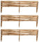 BOGATECO 3x Gartenzaun aus Haselholz 120cm x 20cm Beeteinfassung Rasenkanten Zaun Holz Beetumrandungen Staketenzaun Beetabgrenzungen Steckzaun Perfekt als Beet-Umrandung oder Weg-Abgrenzung