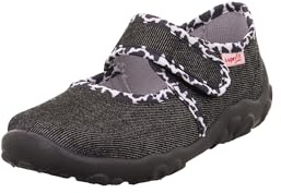 Superfit Mädchen Bonny 1-800283 Hausschuhe, Schwarz 0000, 29 EU