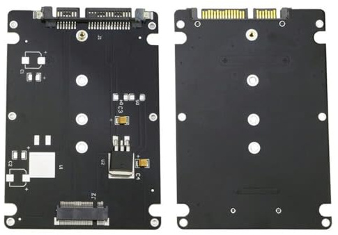 Bolwins H38S M.2 SSD (B+M Key) NGFF zu 2.5 SATA III Adapter-Karte Gehäuse für SSD-Upgrade, Kompatibel mit SATA M.2 SSDs