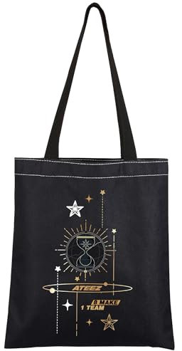 AKTAP AT-Z Kpop Merchandise Tote Bag - 8 Make 1 Team Album Geschenk, Tour Merch für Fans Andenken, 16*15 Inches