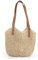 Jywmsc Femmes Grand Sac de Paille Sac de Plage D'été Sac à Main Souple Fourre-tout Sac E'épaule en Rotin pour Les Vacances