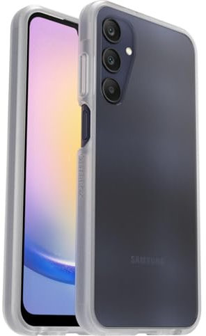 OtterBox React Series Case for Samsung Galaxy A25 5G, Shockproof, Drop proof, Ultra-Slim, Protective Thin Case, Tested to Military Standard, Clear