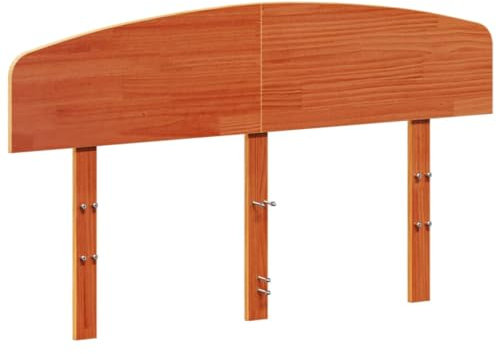 vidaXL Kopfteil Wachsbraun 135 cm Massivholz Kiefer