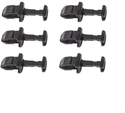 RV-Kühlschrank-Türriegel-Clips, 6 Stück, Ersatzteile 617772, kompatibel mit Norcold Kühlschrank-Kunststoffbefestigungen, weiß