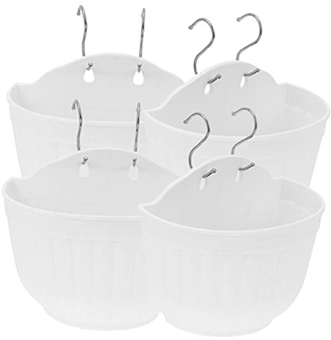 OFFSCH Confezione Da 4 Piccoli Vasi in Resina Per Piante Verdi Da Appendere Alla Parete