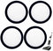 Vacuum Cleaner Filter 4pcs Applies to Vax Blade 4 Filter,Applies to Vax Filter Replacement,Applies to Vax Blade 4 Accessories Washable Vacuum Cleaner Accessory Diameter 12cm Refill Filters
