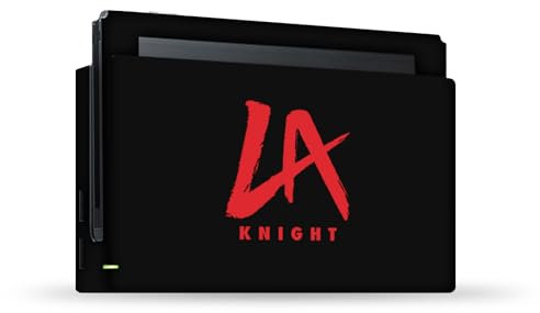 Head Case Designs Officially Licensed WWE Logo LA Knight Vinyl Sticker Gaming Skin Decal Cover Compatible With Nintendo Switch Console & Dock