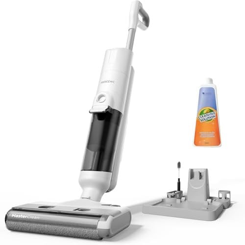 Proscenic F10 Pro Aspirateur Laveur sans Fil,Aspirateur Eau et Poussière,Aspirateur Balai sans Fil Humide et Sec,1.15L Réservoir,Autonettoyant,Léger,Pour Nettoyage Bord Les Saletés Collantes,Sols Durs