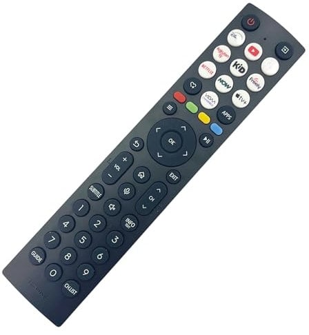 Genuine Replacement TV Remote Control Compatible with Hisense ERF2AB36H HT401164 T401164-75U6NQTUK 85E7NQTUK 43E7NQTUK 50A7NQTUK 4K Ultra HD QLED Smart Freely