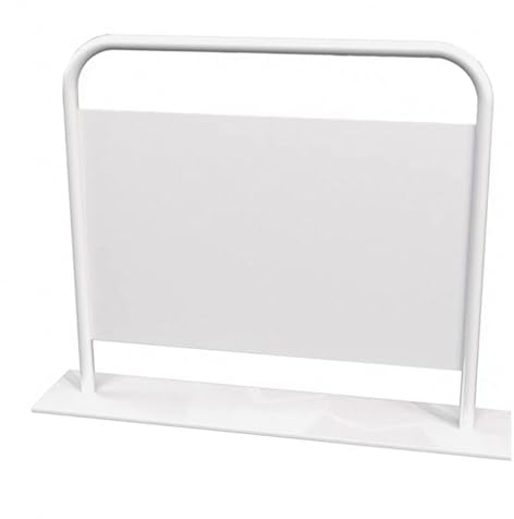 Heavy Duty Metal Outdoor Dividers - Double-Sided Decorative Sign Holder for Patio, Garden, Porch, Dining Areas (100x25x80cm) -, Weather-Resistant Display Panel