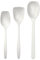 Rosti Classic Kochlöffel Set 3-Teilig, Hochwertiges Küchenhelfer Set mit 2 Kochlöffel & 1 Backlöffel, aus Kunststoff, Hitzebeständig, Bruchsicher, Spülmaschinenfest, Weiß