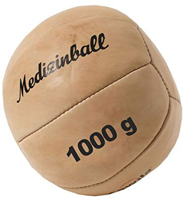 Cawila Medizinball Leder, Beige, 1.0 Kg, 00130820