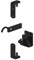 Gatemate Wrought Iron Gate Hinges Fixing Kit Galvanised and Powder Coated Black Fixings