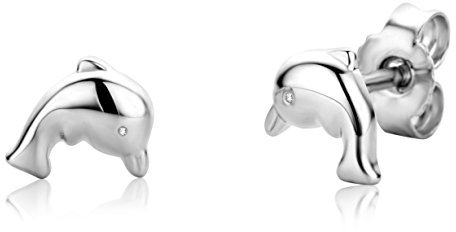 Miore Kinder Ohrstecker Delphin 925 Sterling Silber MSM206EK