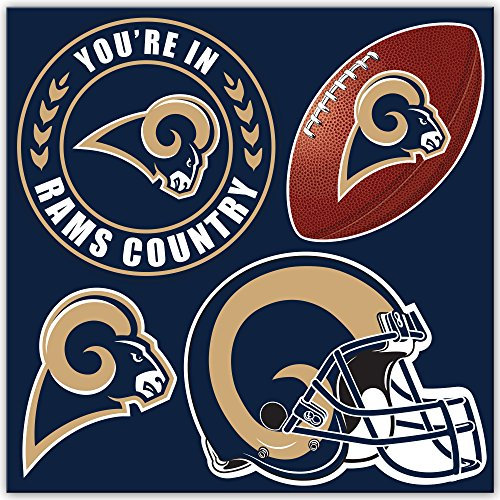 Fremont Die NFL Los Angeles Rams Magnet-Set, 4-teilig, Marineblau