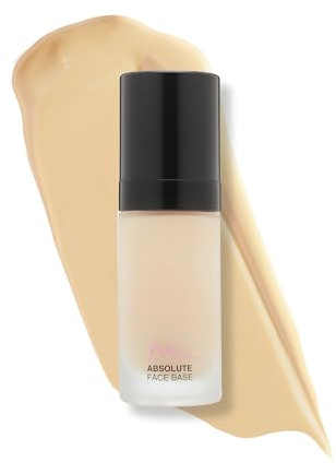 Mii Cosmetics Absolute Face Base, Full Coverage Foundation, Radiant Matte Finish, Feather Light Hydrating Formula, Vegan and Cruelty Free, Utterly Fair 00