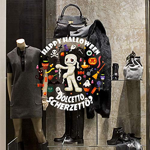 kina UVH0001 Halloweenglas auf transparentem PVC - Deko für Halloween